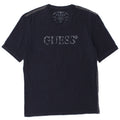 Guess Camiseta masculina gráfica Top médio algodão azul marinho