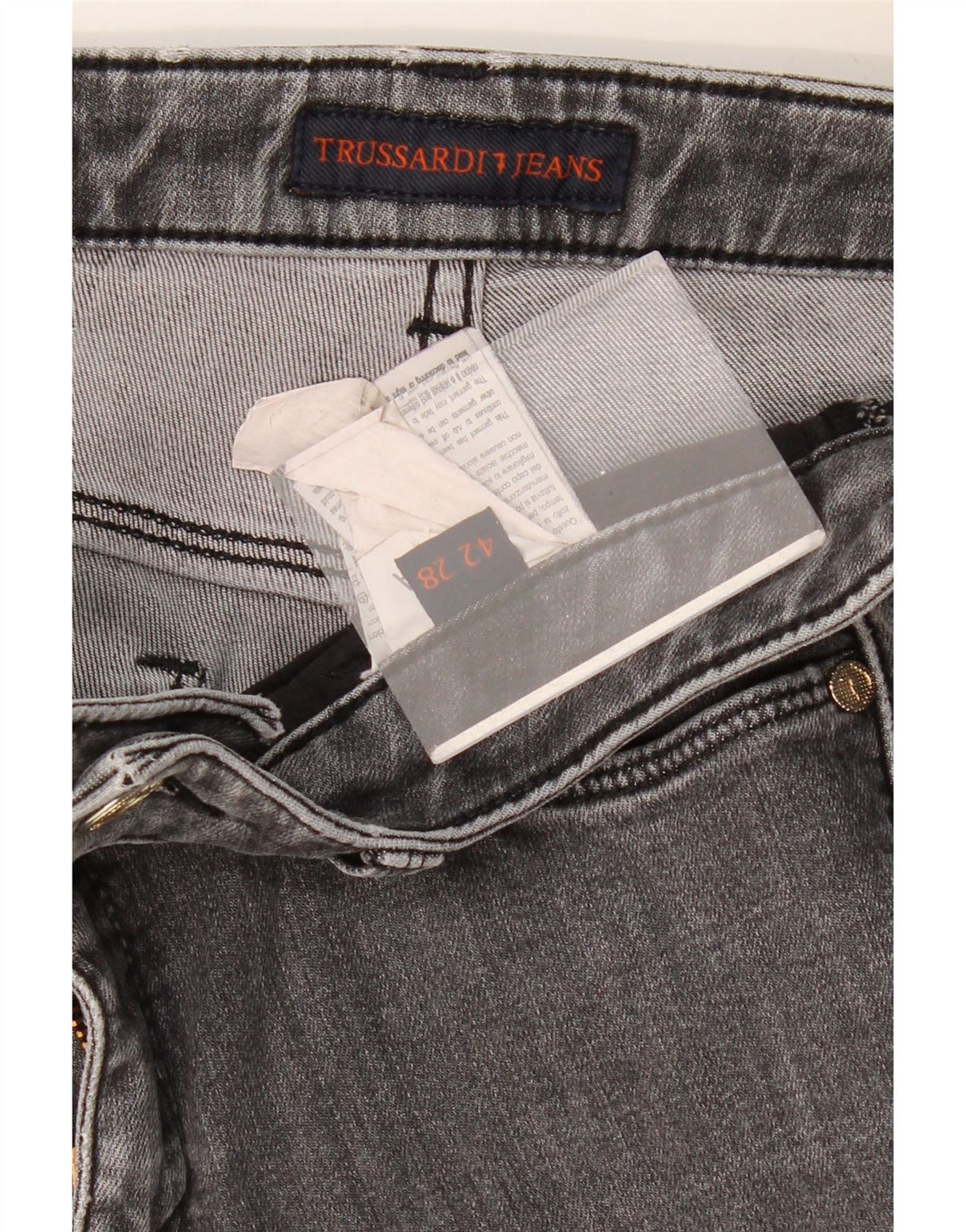 Jeans skinny feminino TRUSSARDI W28 L28 cinza