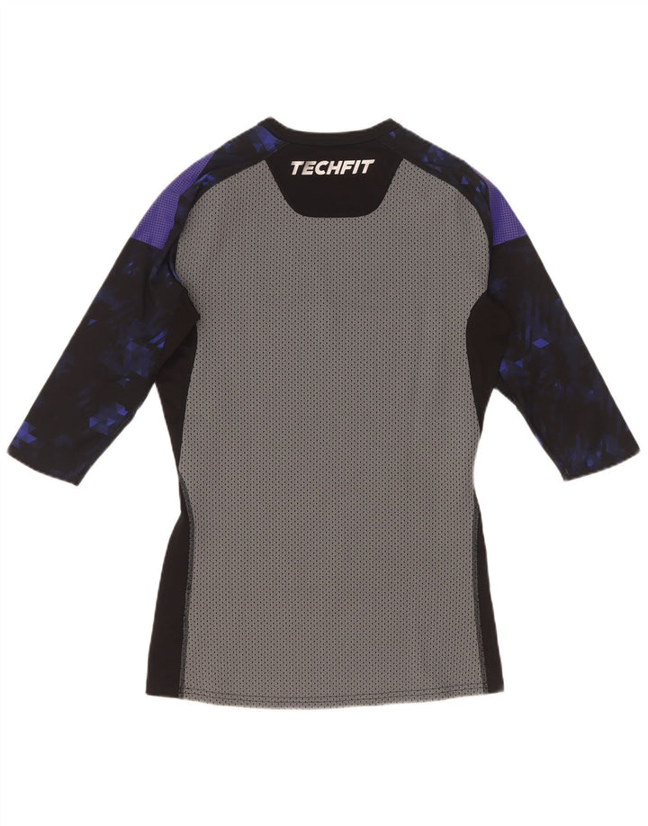 Adidas Mens Climacool Top Manga 3/4 Grande Bloco Colorido Preto