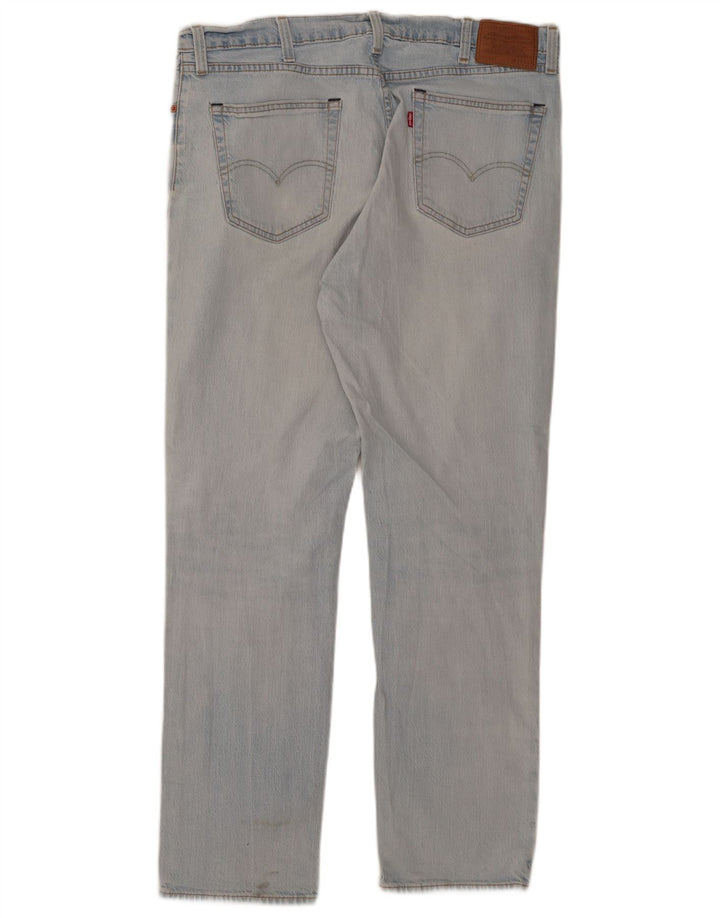 Levi's Masculino 511 Distressed Slim Jeans W38 L32 Azul Algodão