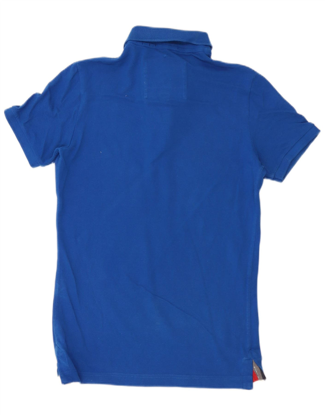 Camisa polo masculina Superdry algodão azul médio