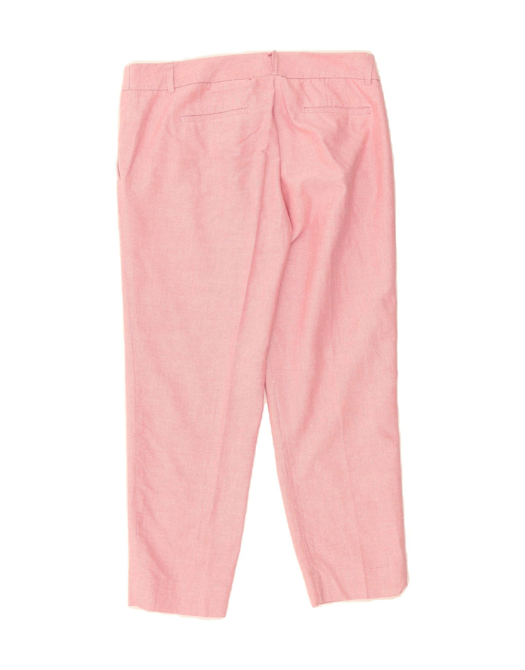 J. CREW Womens Slim Cropped Trousers US 8 Medium W34 L25 Pink Cotton Vintage J. Crew and Second-Hand J. Crew from Messina Hembry 