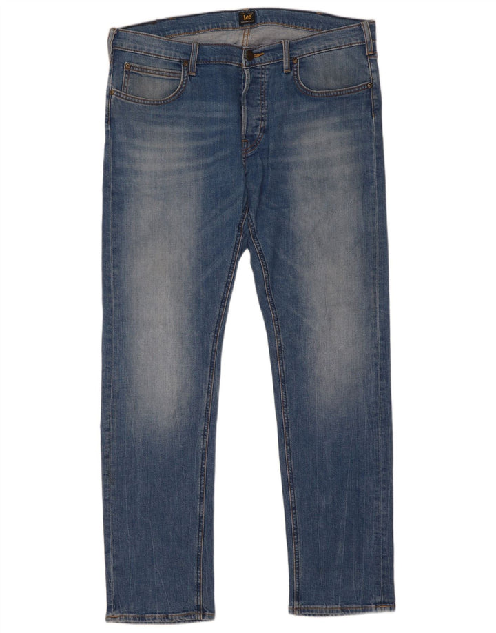 Lee Mens Daren Slim Jeans W36 L32 Azul Algodão