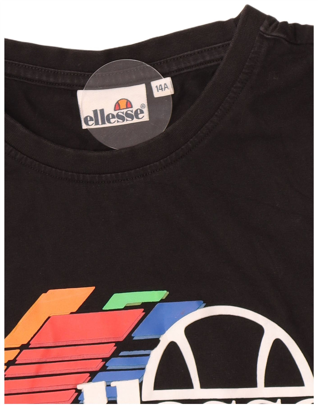 Camiseta Ellesse Boys Graphic Graphic 13-14 Anos Preto