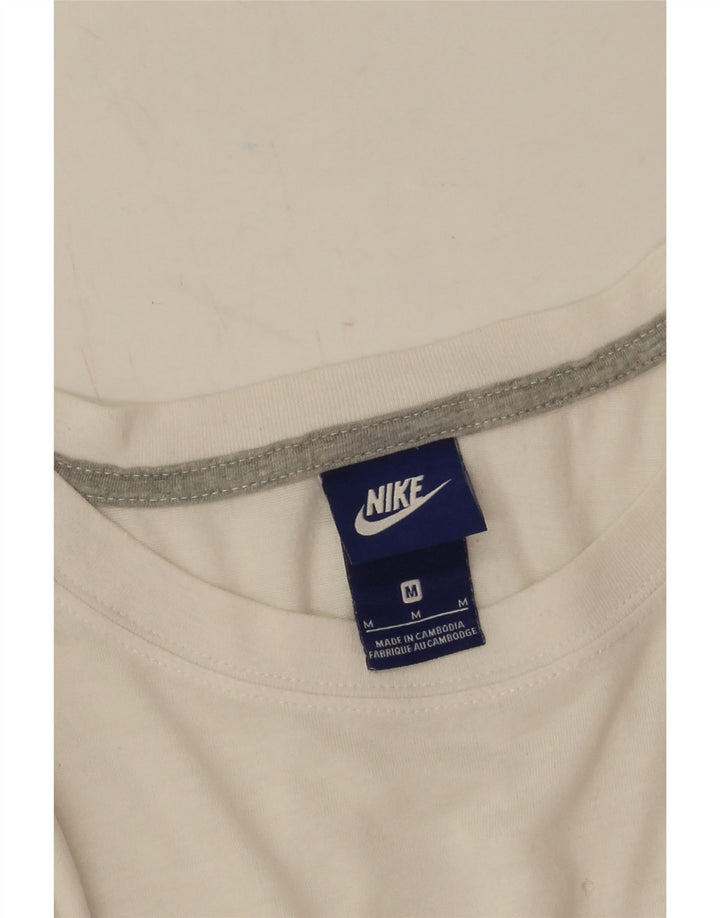 Camiseta Nike Feminina Graphic Top UK 14 Médio Branco Poliéster