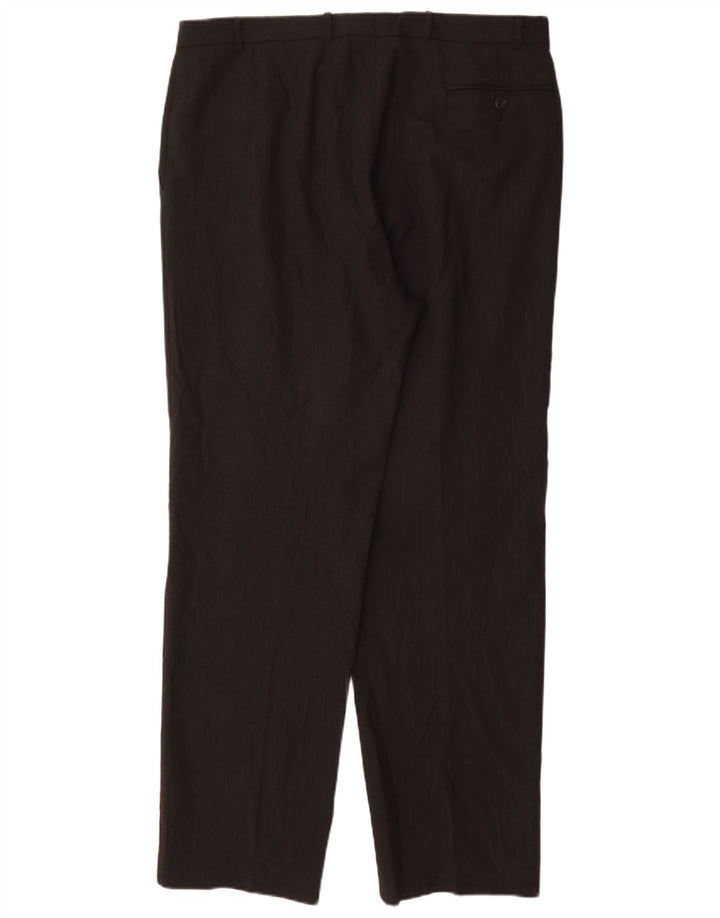 Calça masculina Marks & Spencer com pegged suit W36 L32 poliéster preto