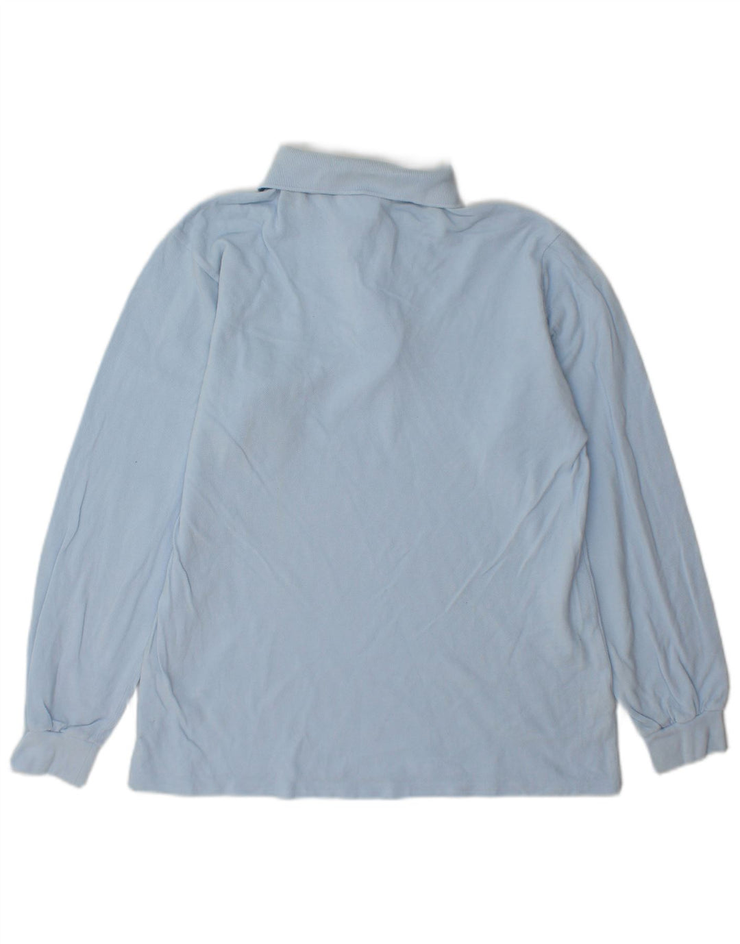 Camisa polo masculina de manga comprida Lacoste tamanho 3 pequeno algodão azul