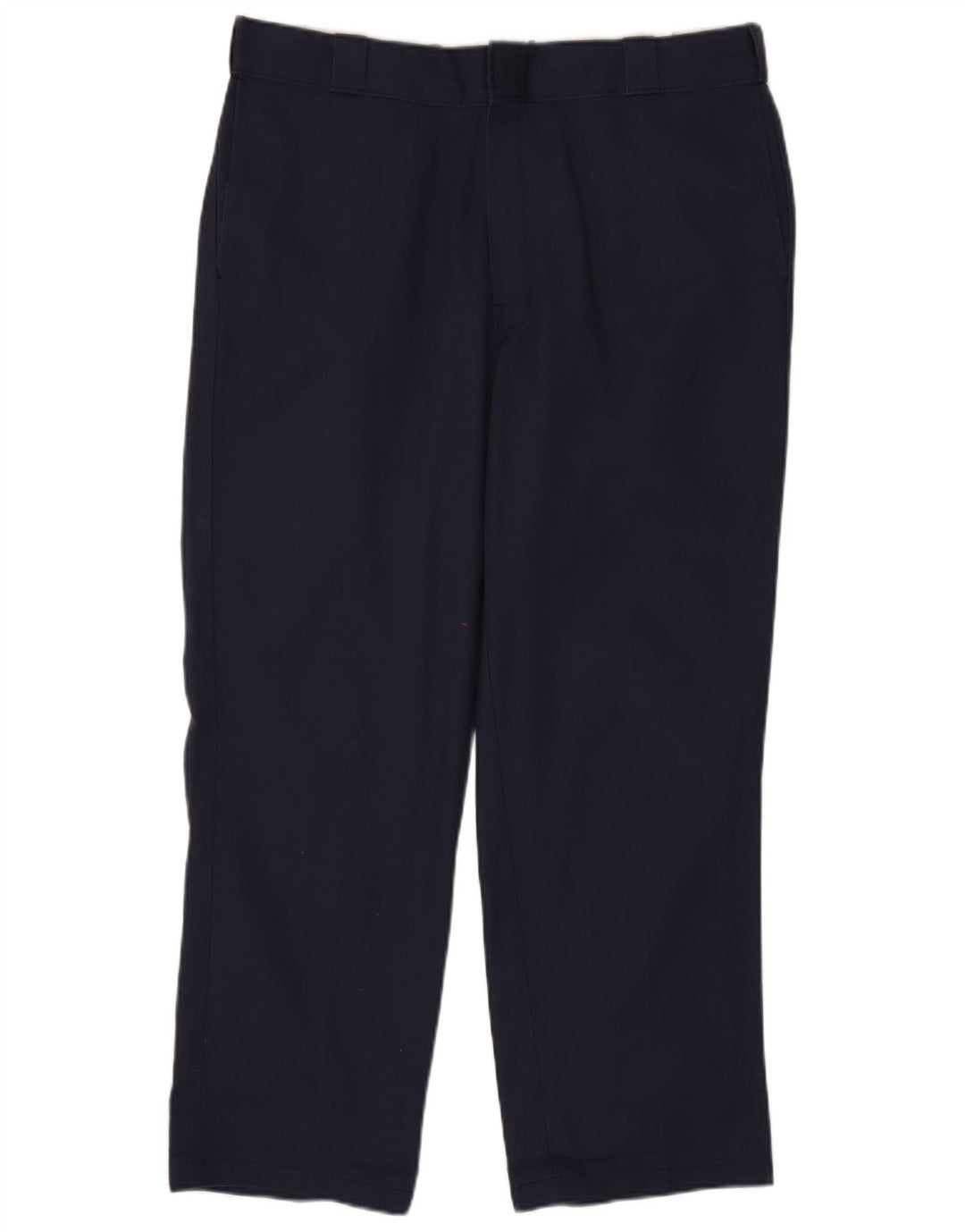Calças Chino retas masculinas Dickies W38 L30 poliéster azul marinho