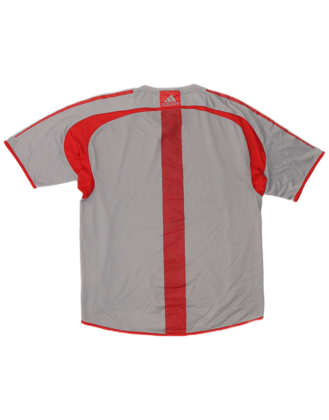 Adidas Mens Climacool Camiseta Top Cinza Médio Colourblock Poliéster