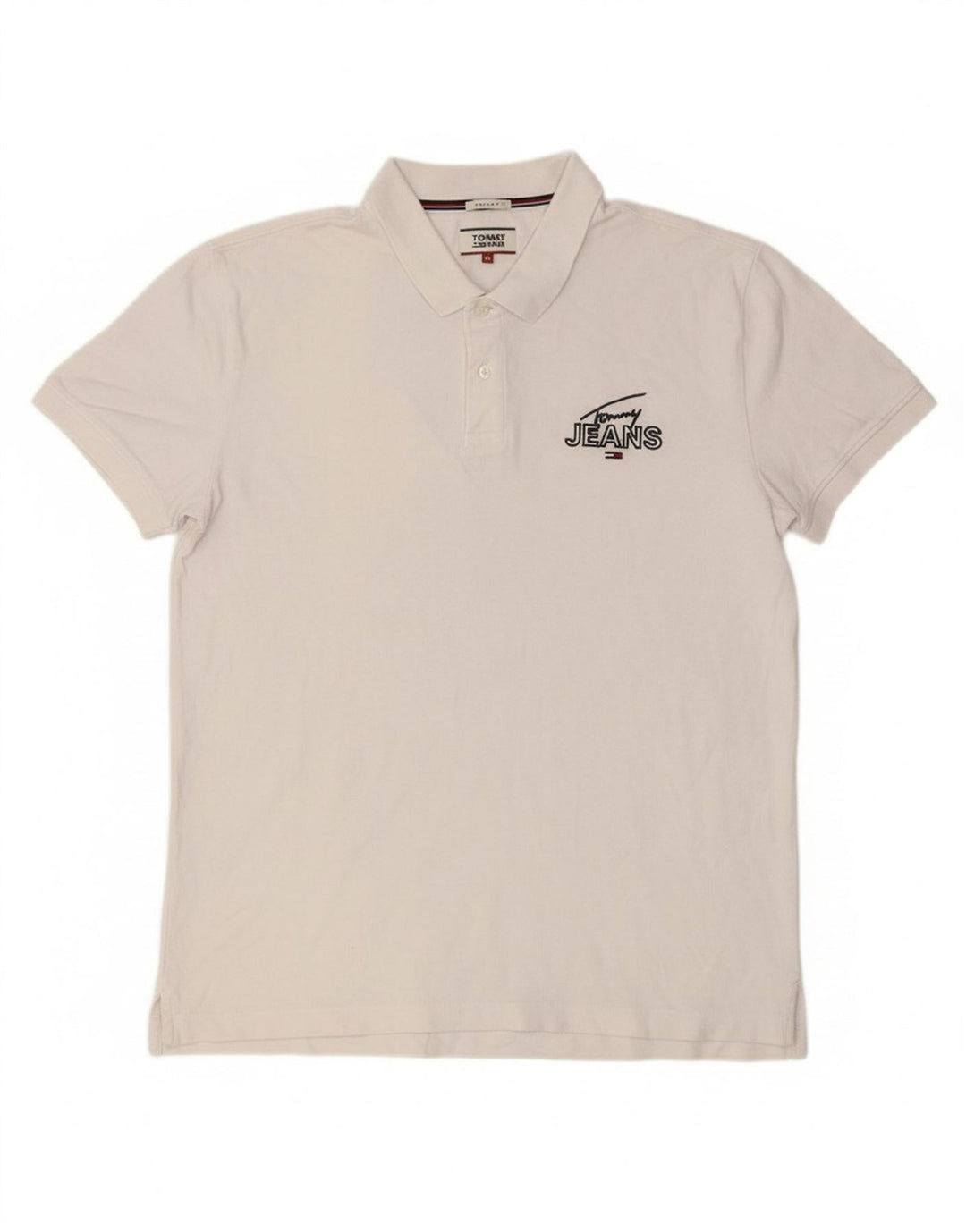 Camisa polo masculina TOMMY HILFIGER Regular Fit XL algodão branco