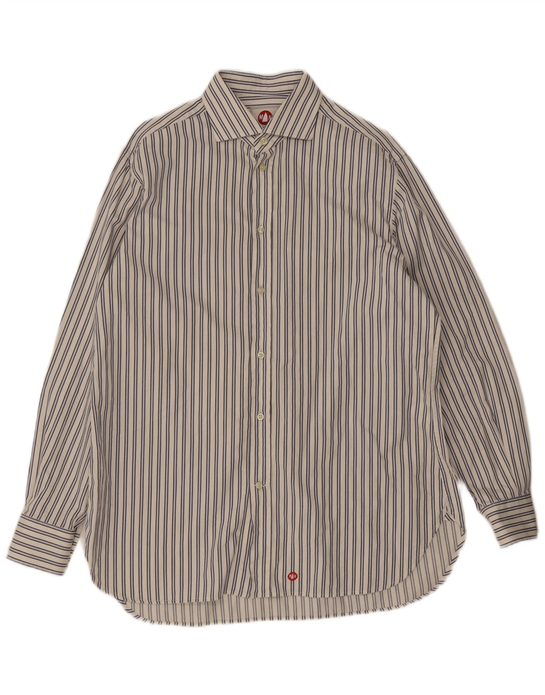 Camisa masculina Murphy & Nye listrada branca média