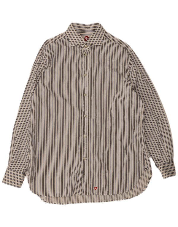 Camisa masculina Murphy & Nye listrada branca média