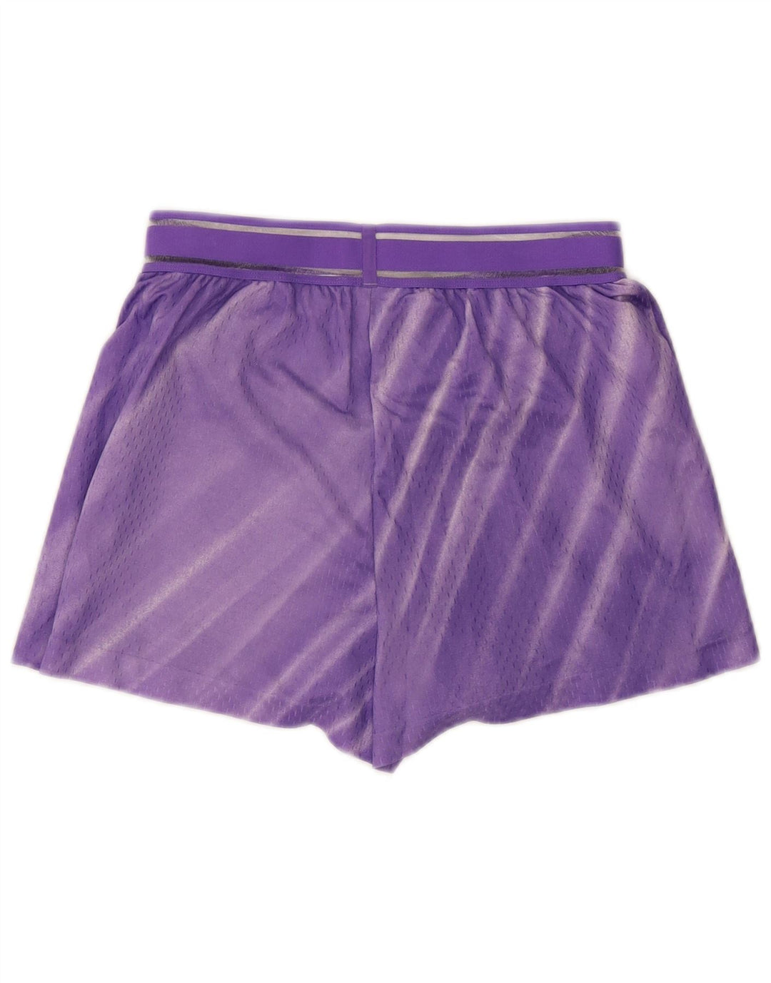 Shorts esportivos femininos Nike UK 14 listrado roxo médio