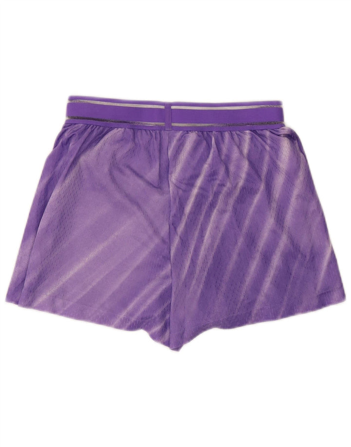 Shorts esportivos femininos Nike UK 14 listrado roxo médio