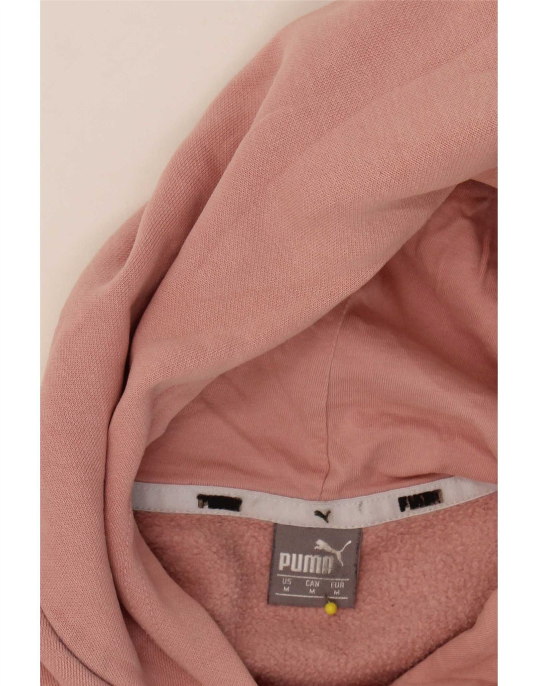 Puma feminino gráfico moletom com capuz UK 14 médio rosa