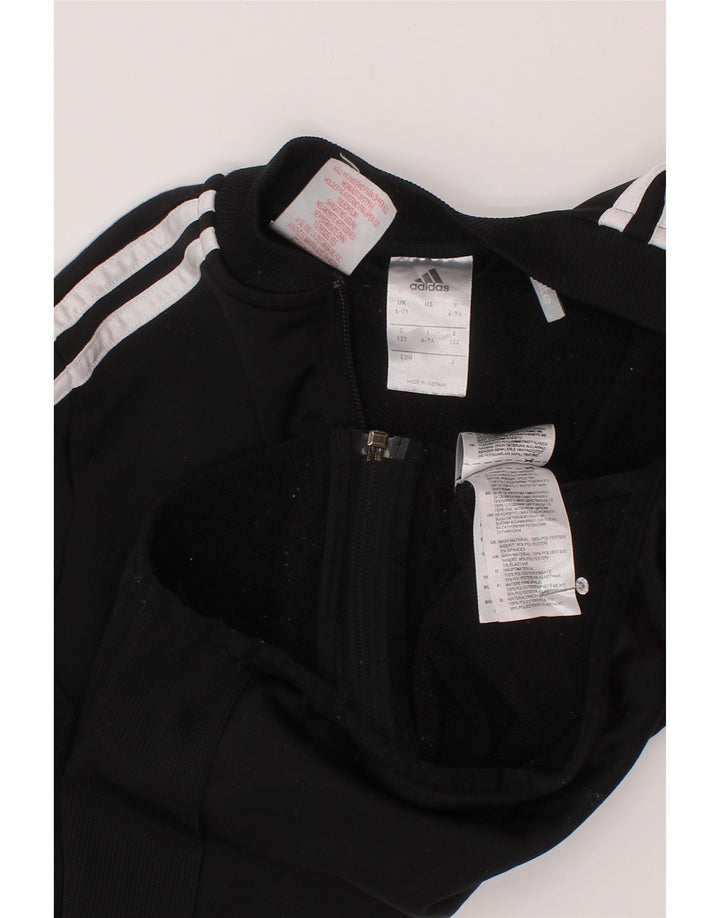 Casaco de treino Adidas Boys Climalite 6-7 anos preto poliéster