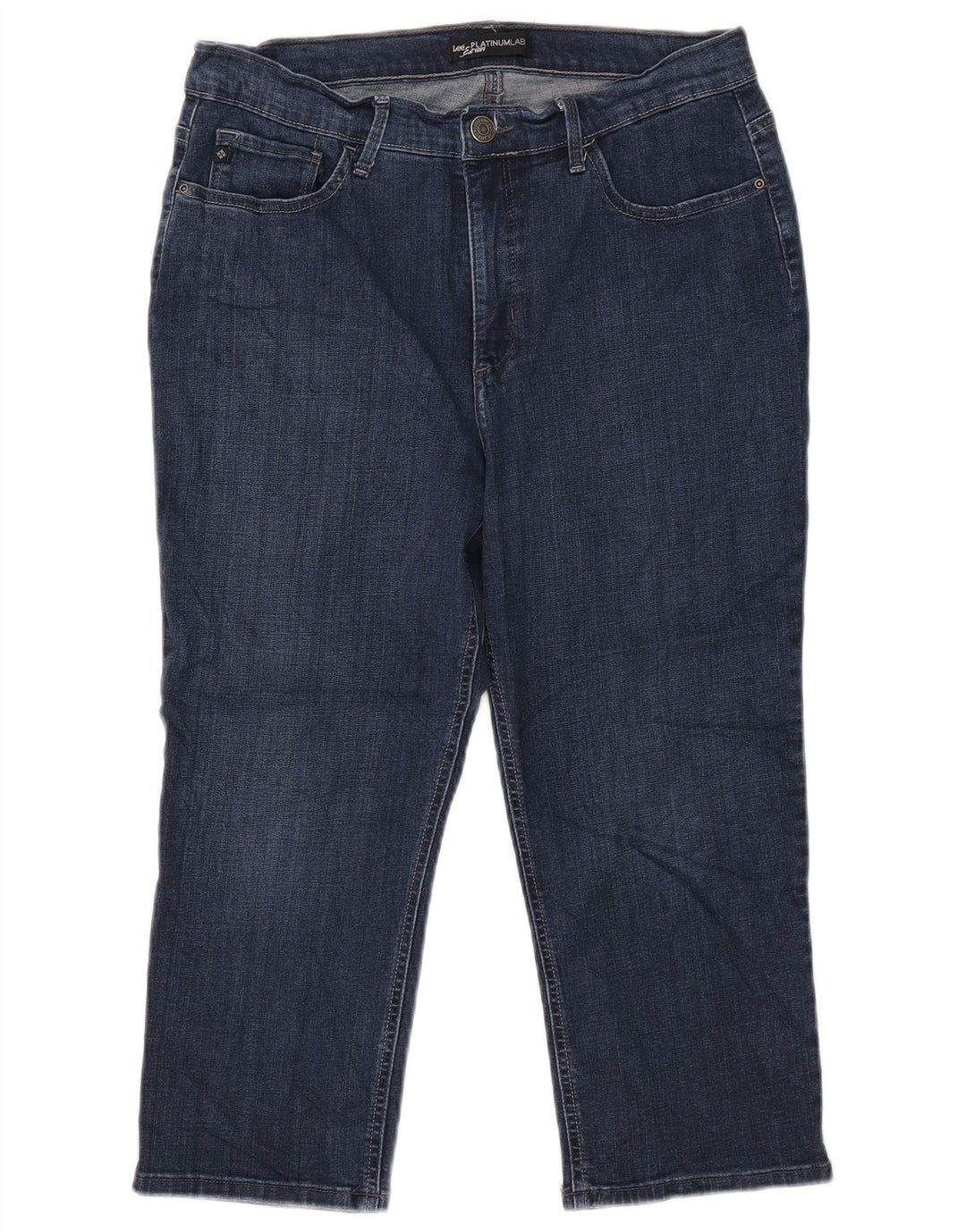 Jeans LEE feminino Platinum Label Capri W34 L21 azul marinho