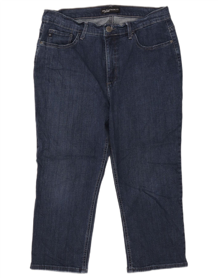 Jeans LEE feminino Platinum Label Capri W34 L21 azul marinho