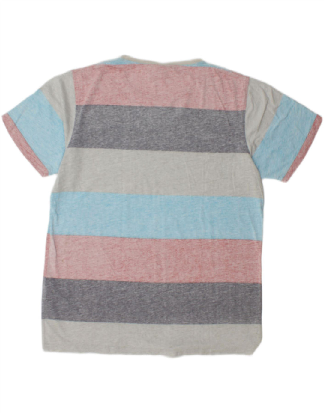 Animal Camiseta Masculina Top Grande Algodão Listrado Multicolorido