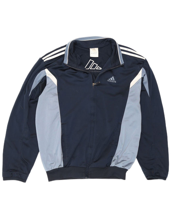 Adidas Mens Tracksuit Top Jacket UK 36/38 Pequeno Azul Marinho Colorblock