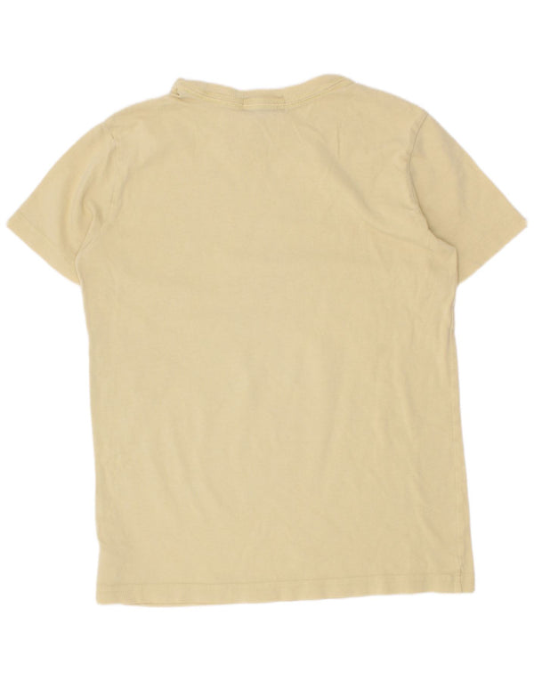 Camiseta polo Ralph Lauren masculina estampada 6-7 anos algodão amarelo