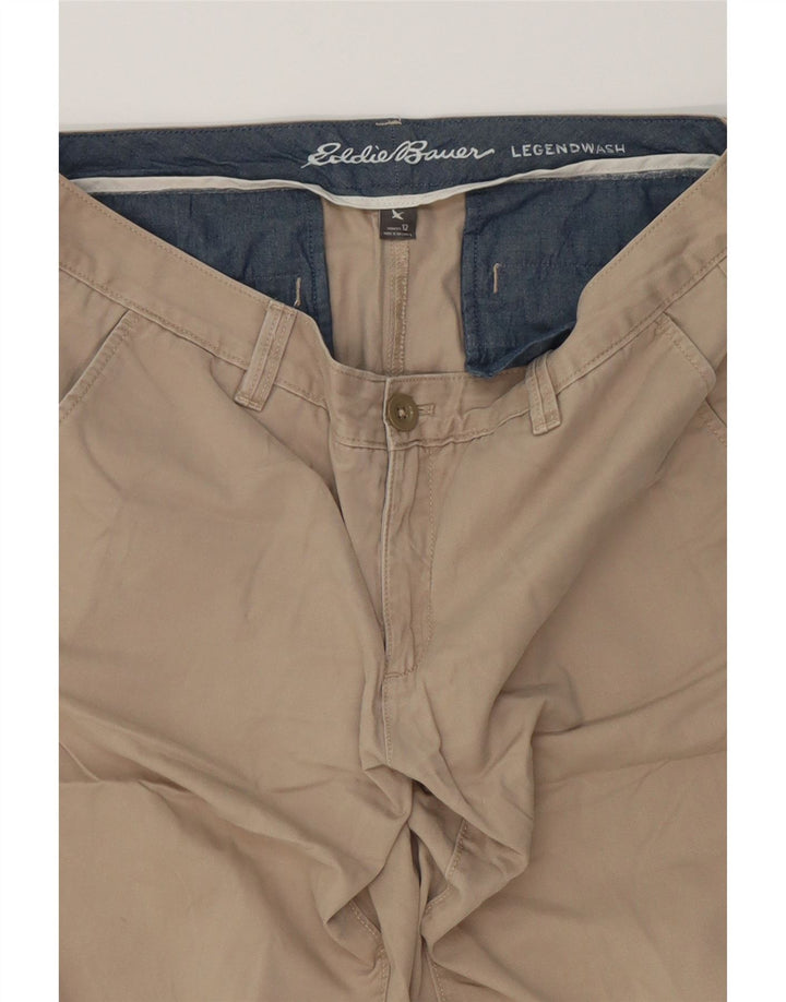 EDDIE BAUER Womens Chino Shorts US 12 Large W34  Beige Cotton Vintage Eddie Bauer and Second-Hand Eddie Bauer from Messina Hembry 