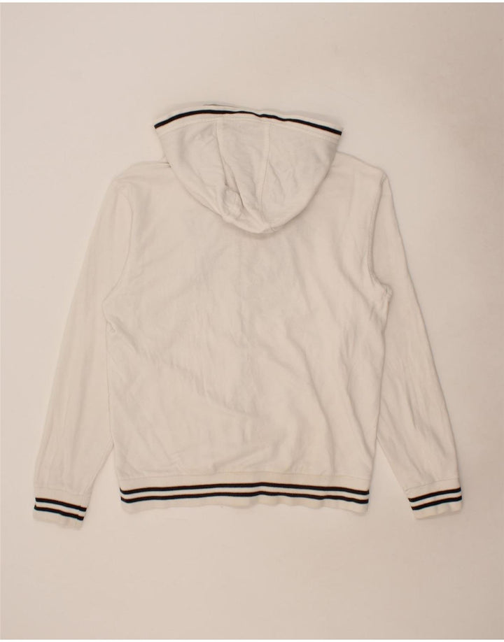 CHAMPION Womens Graphic Zip Hoodie Sweater UK 18 XL White Vintage Champion and Second-Hand Champion from Messina Hembry 