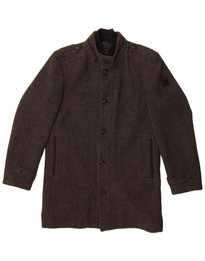 Sobretudo militar masculino Engbers EU 50 poliéster cinza grande