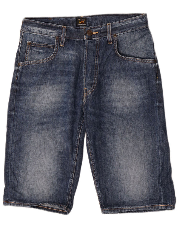 Shorts jeans masculino Lee W28 pequeno algodão azul