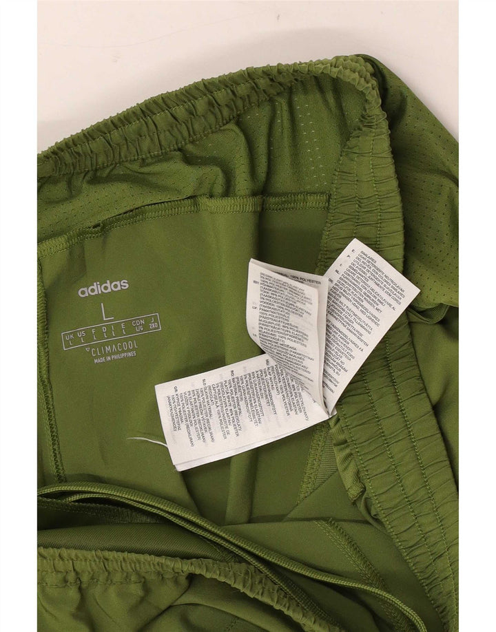 Adidas Mens Climacool Sport Shorts Grande Poliéster Verde