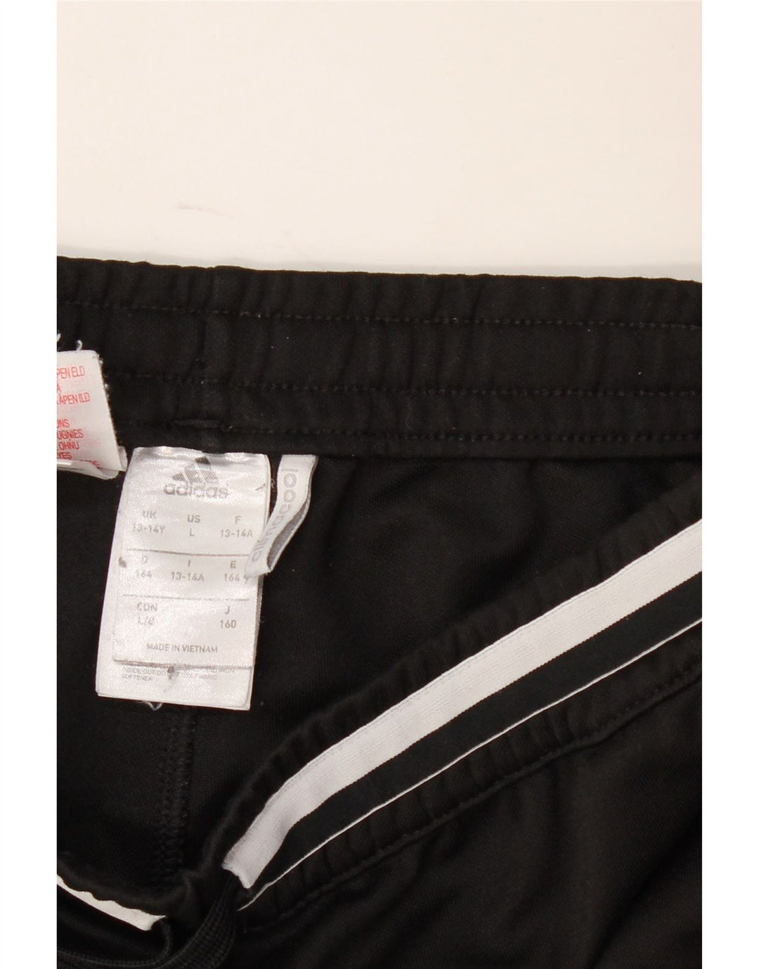 Calças de treino Adidas meninos 13-14 anos preto poliéster
