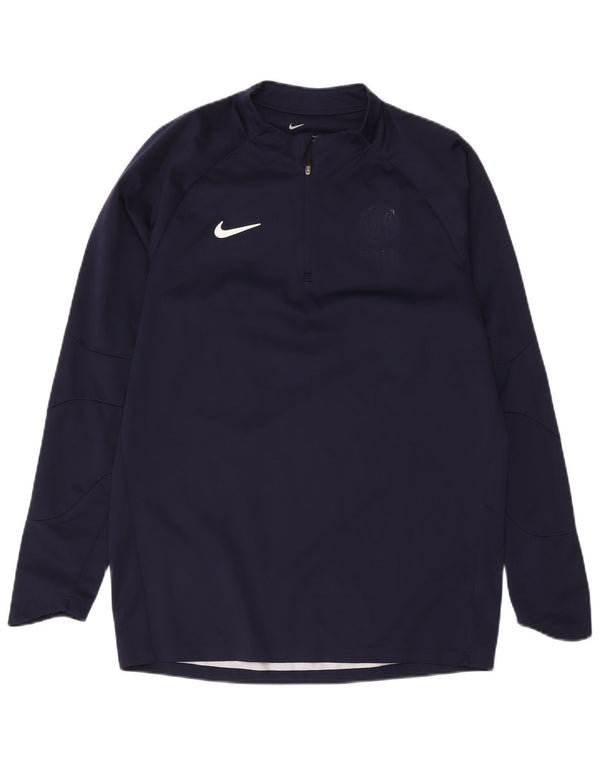 Nike Mens Inter Milan Graphic Pullover Treino Top Grande Azul Marinho