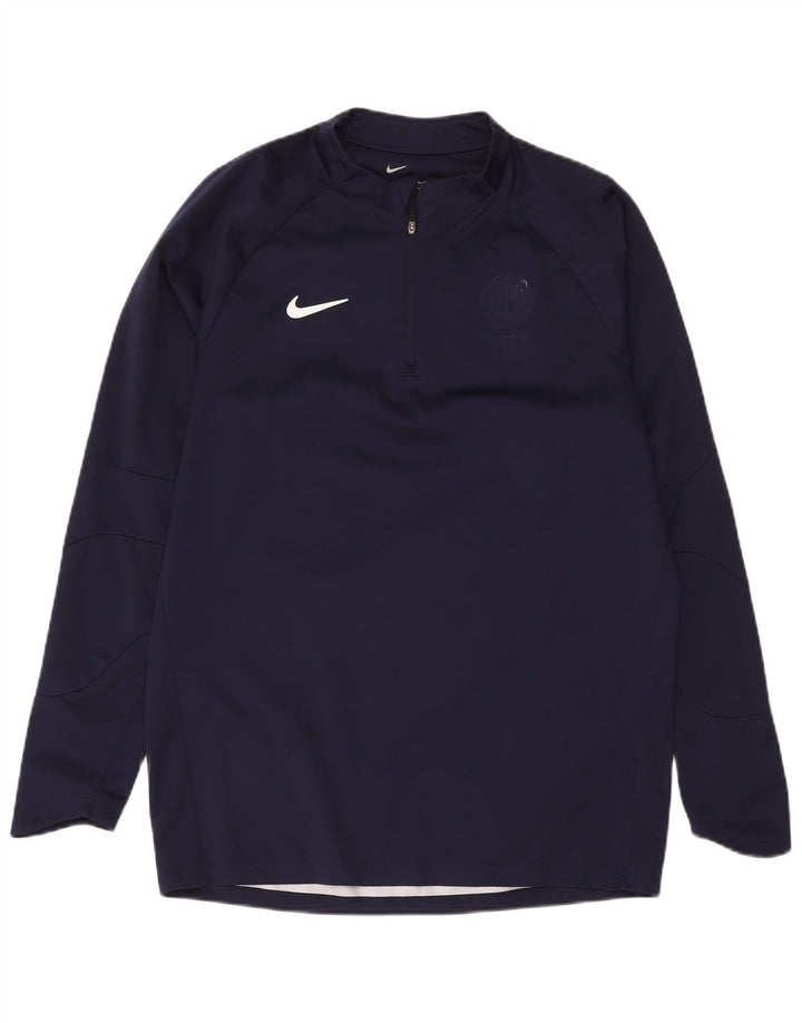 Nike Mens Inter Milan Graphic Pullover Treino Top Grande Azul Marinho