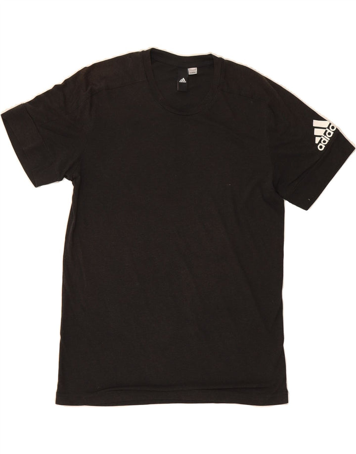 ADIDAS Mens T-Shirt Top Medium Black Vintage Adidas and Second-Hand Adidas from Messina Hembry 