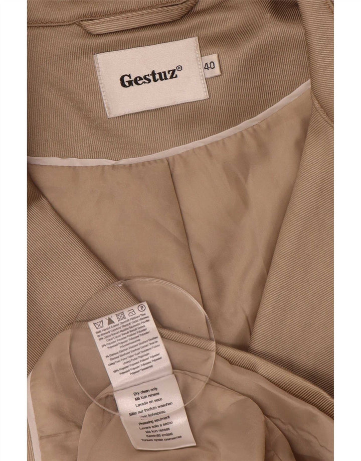 Gestuz Casaco feminino EU 40 algodão bege médio