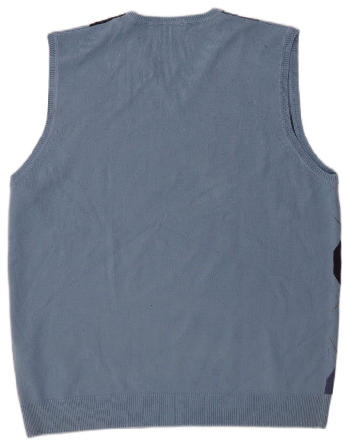 Marks & Spencer Mens Autograph Colete Regata Grande Azul Argyle/Diamante