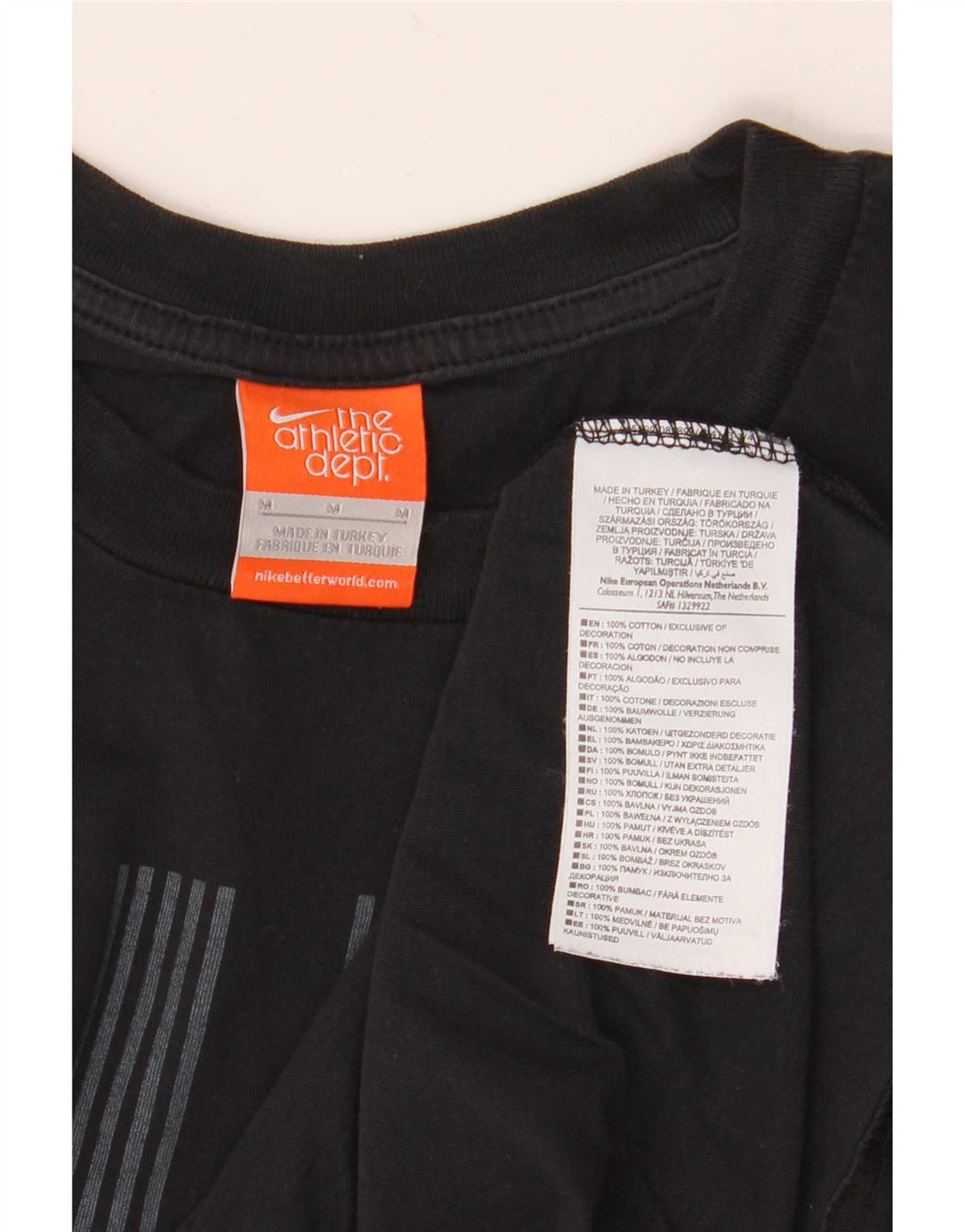 Adidas Mens Graphic T-Shirt Top Médio Algodão Preto