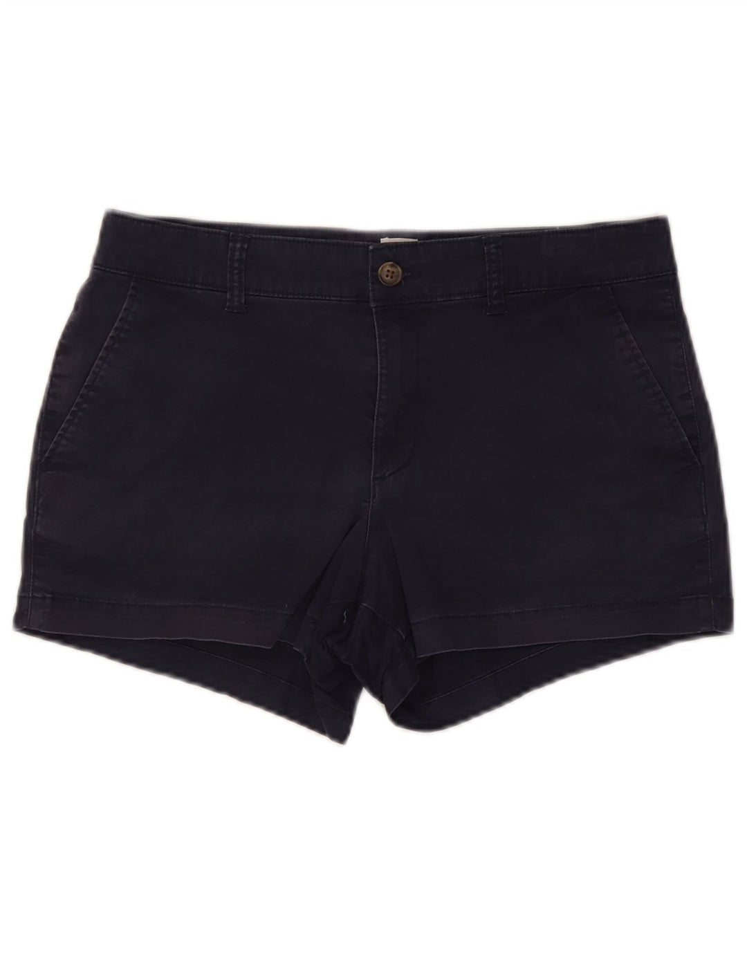 Shorts Chino feminino Gap EUA 6 médio W30 algodão azul marinho