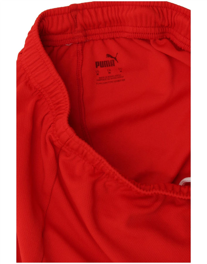 Shorts esportivos masculinos PUMA médio vermelho