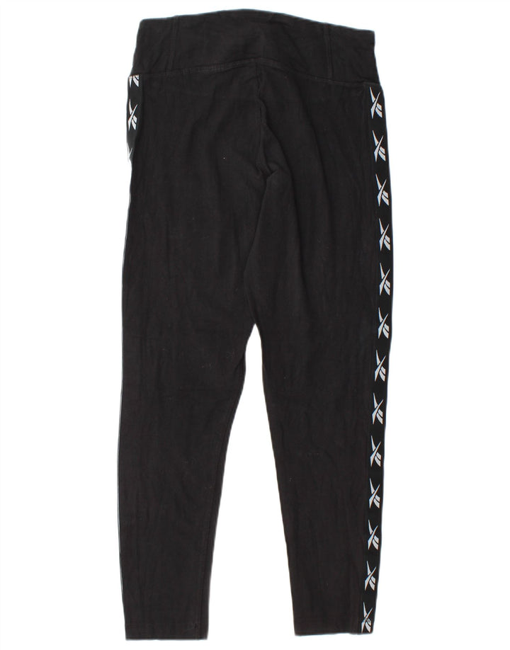 Leggings REEBOK feminino gráfico UK 12/14 médio preto