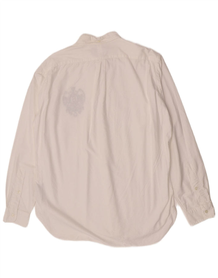 Camisa polo Ralph Lauren masculina gráfica pulôver médio algodão branco