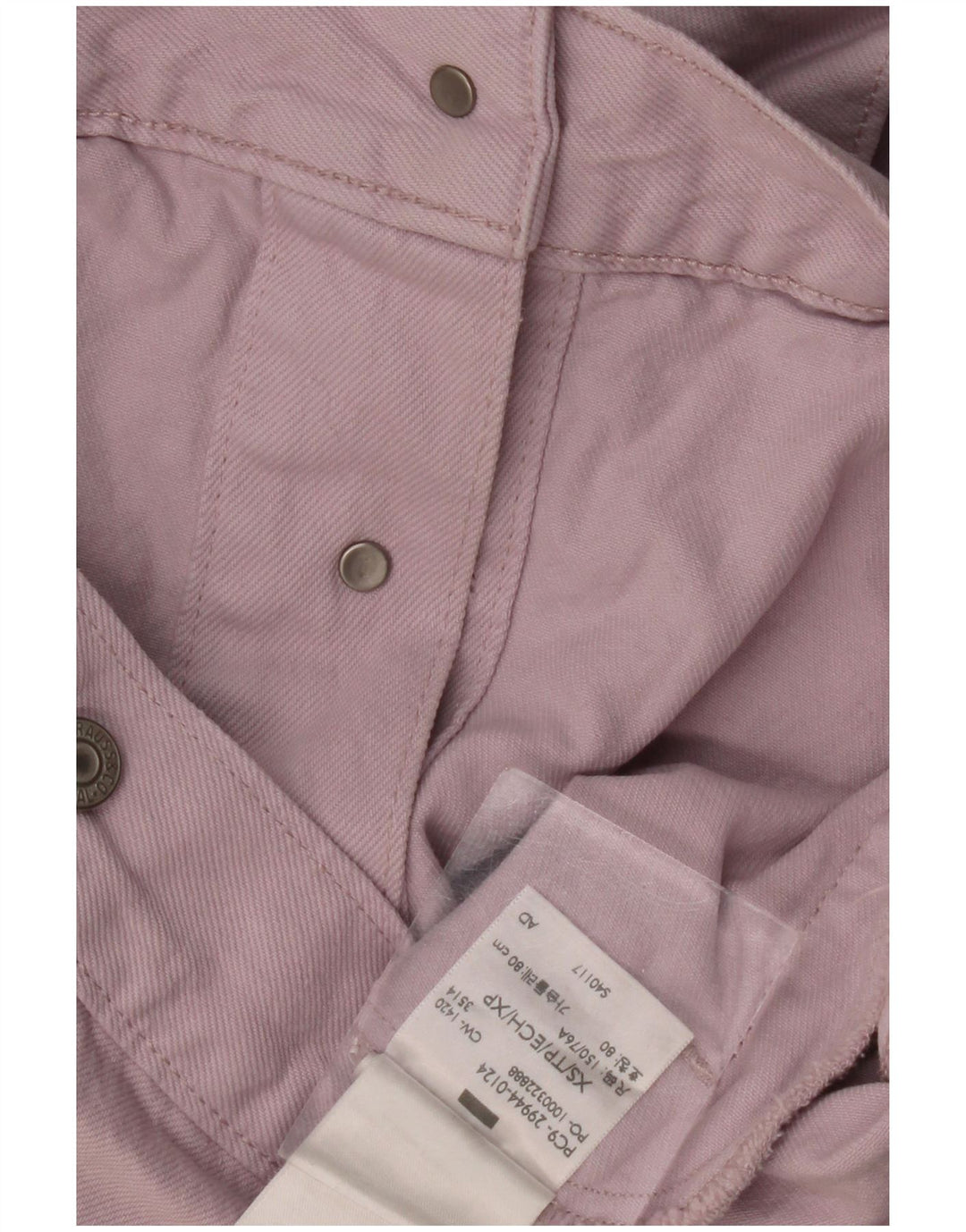 Jaqueta jeans feminina LEVI'S UK 6 XS algodão roxo