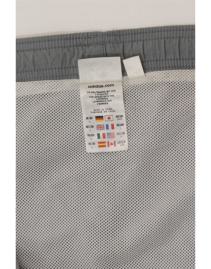Shorts de natação masculino Adidas grande cinza poliamida