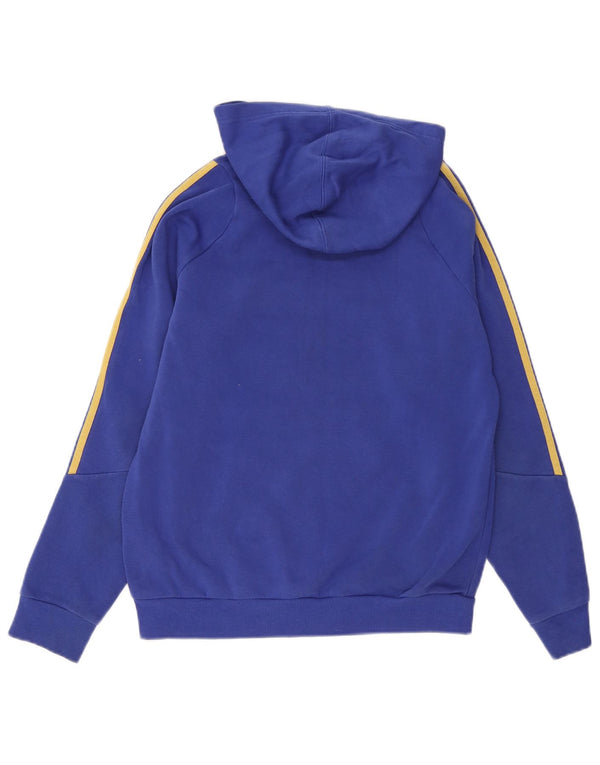 Adidas Meninos MESSI Hoodie Jumper 13-14 Anos Azul Colorblock Algodão