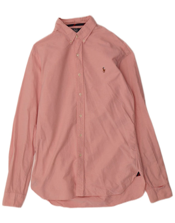 Polo Ralph Lauren Mens Camisa Slim Fit Médio Algodão Rosa