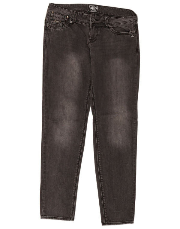 Jeans Superdry Feminino Slim W29 L32 Algodão Cinza