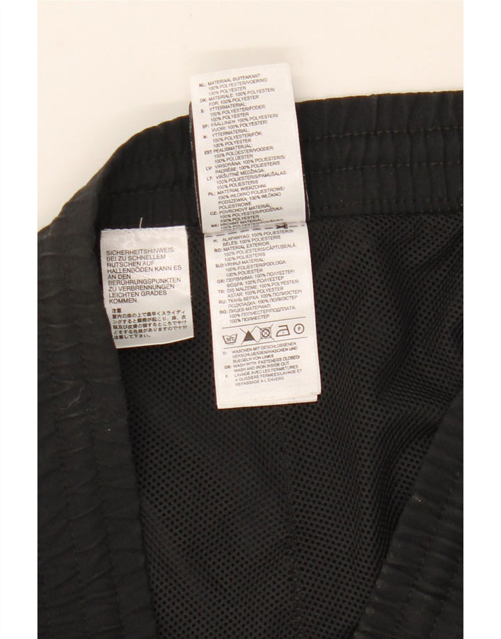 Calças de treino masculinas ADIDAS UK 40/42 poliéster preto médio