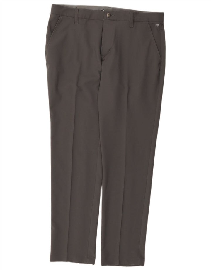 Calça Adidas Mens Slim Chino W34 L30 Cinza Poliéster