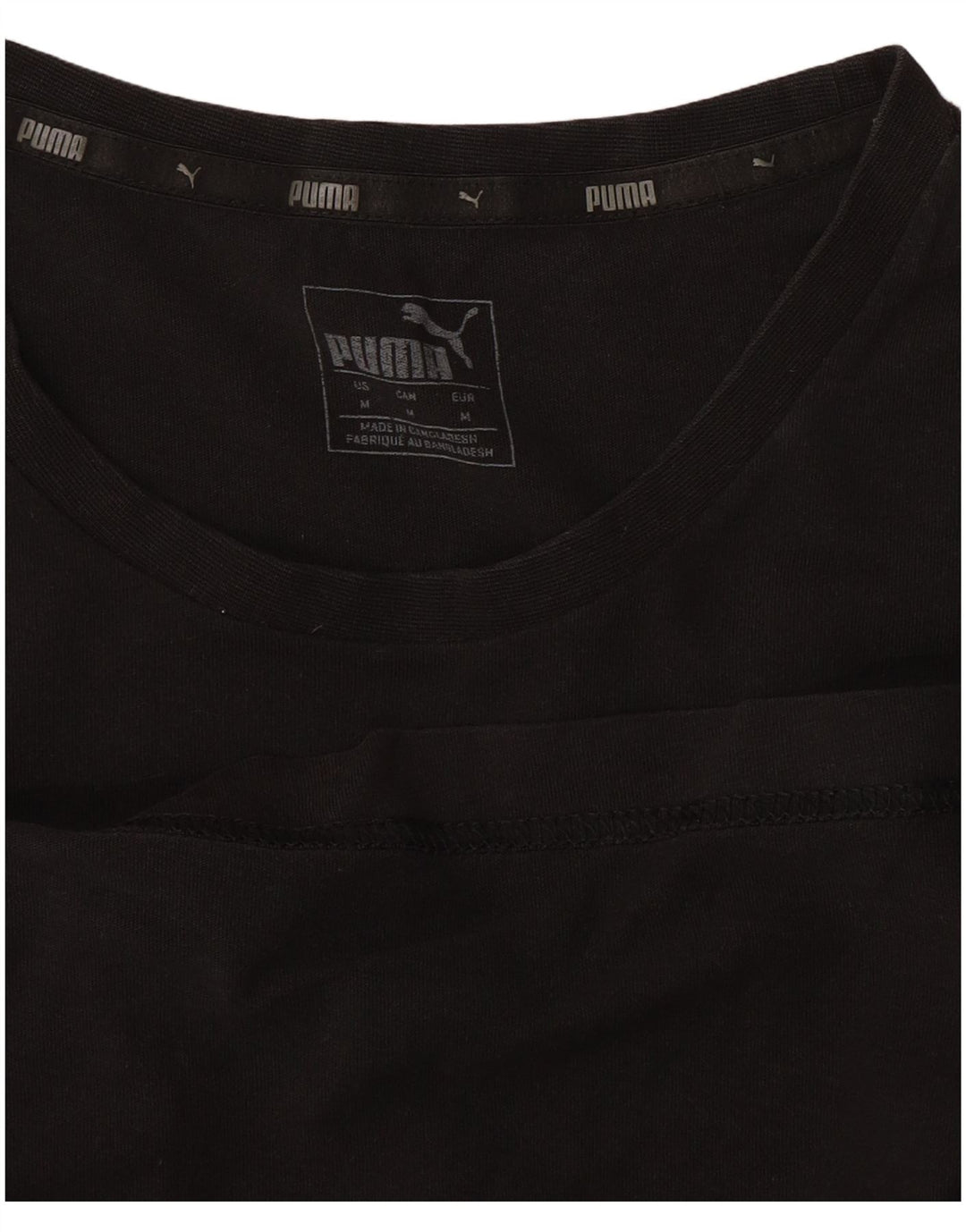 Puma Camiseta Masculina Top Médio Preto