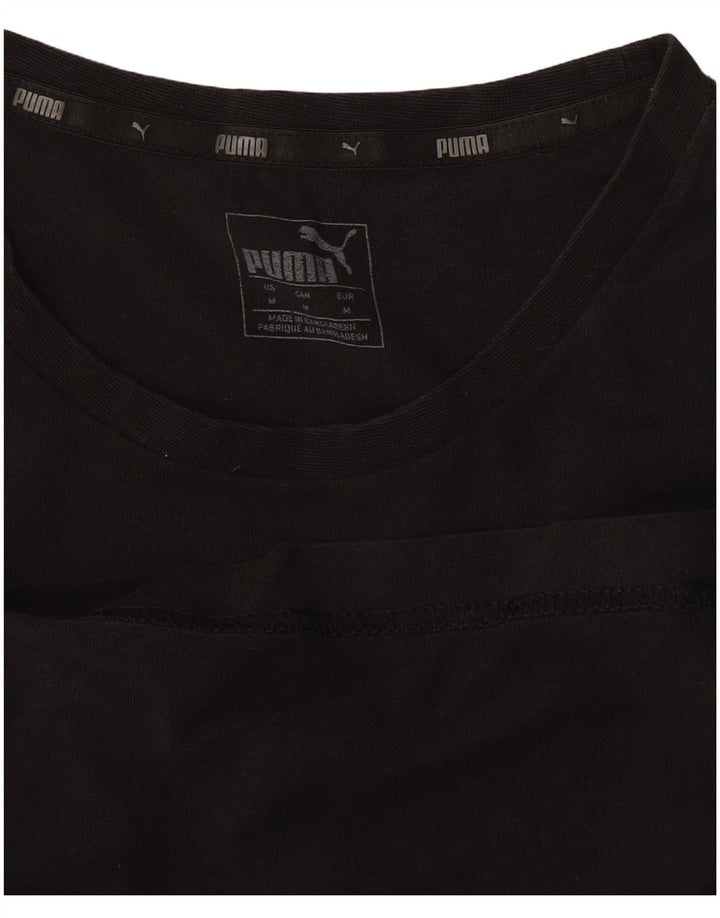 Puma Camiseta Masculina Top Médio Preto